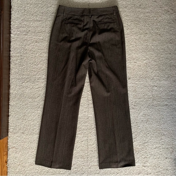 Rafaella Classic Brown Dress Pants with a thin Red and Orange Stripe ~ Size 10 - Picture 2 of 13